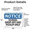 Signmission School Drop-Off And Pickup Only, 18 in W x Rectangle, Vinyl Decal OS-2PACK-NS-D-1218-L-18252 - alternate 3